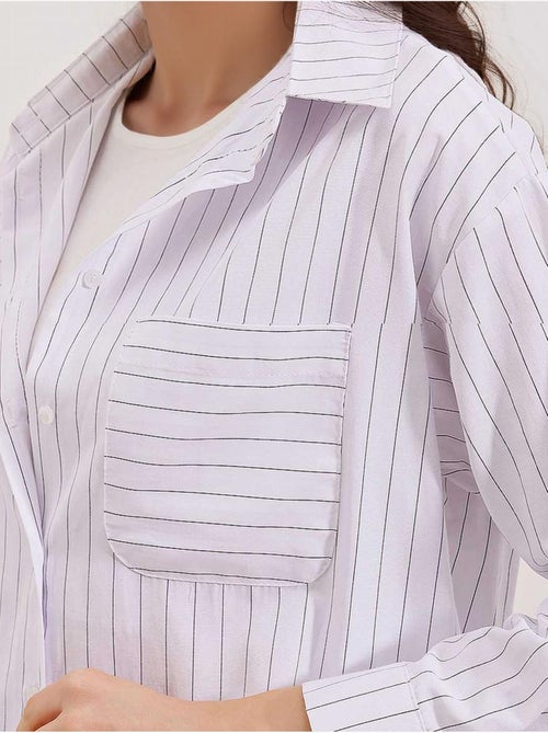 Chemise oversize rayée avec poches bdart - Kiabi Chemise oversize rayée avec poches bdart - Kiabi
