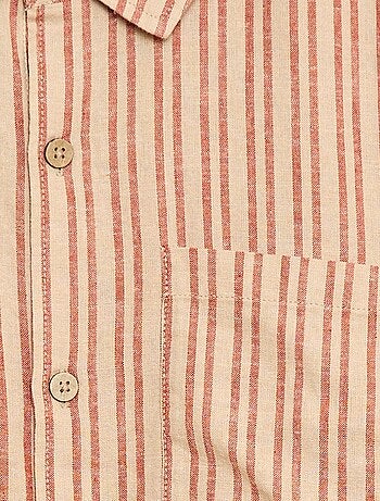 Chemise oversize rayée