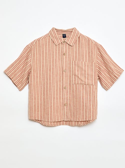 Chemise oversize rayée - Kiabi