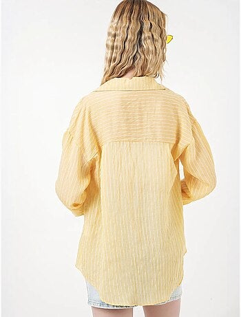 Chemise oversize rayée boutonnée bdart
