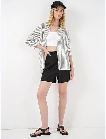 Chemise oversize rayée boutonnée bdart