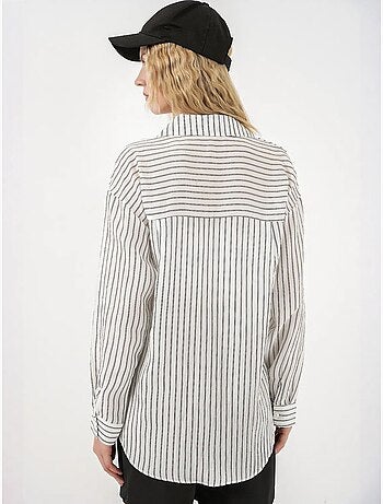 Chemise oversize rayée boutonnée bdart