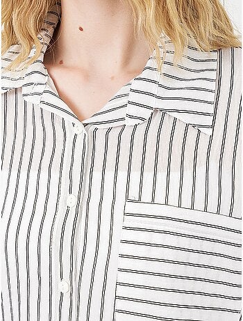 Chemise oversize rayée boutonnée bdart