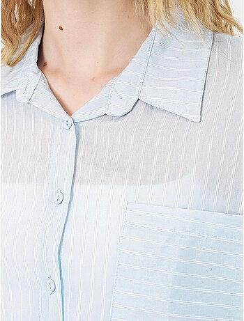 Chemise oversize rayée boutonnée bdart
