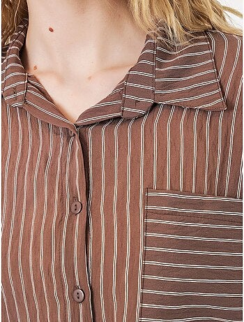 Chemise oversize rayée boutonnée bdart