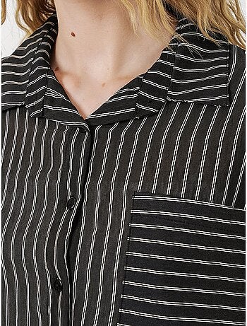 Chemise oversize rayée boutonnée bdart