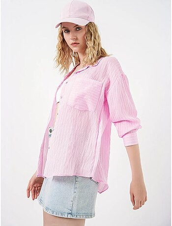 Chemise oversize rayée boutonnée bdart