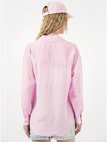 Chemise oversize rayée boutonnée bdart