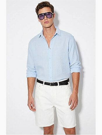 Chemise oversize texturée boutonnée lucci
