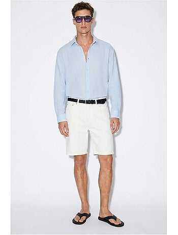 Chemise oversize texturée boutonnée lucci