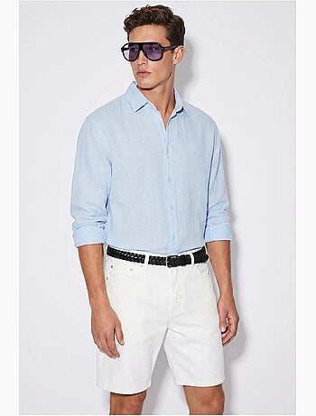 Chemise oversize texturée boutonnée lucci