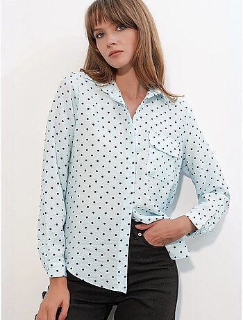 Chemise oversize tissée à pois bdart