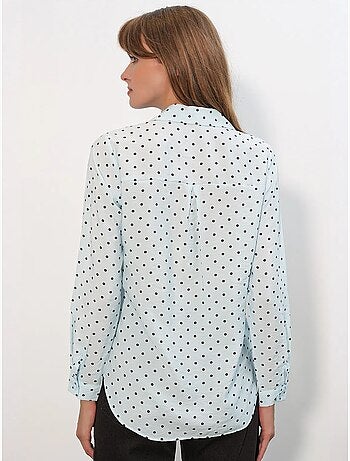 Chemise oversize tissée à pois bdart