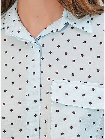 Chemise oversize tissée à pois bdart