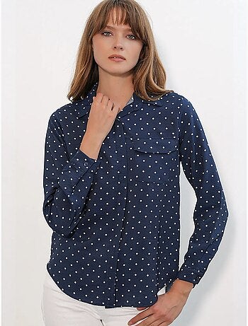 Chemise oversize tissée à pois bdart