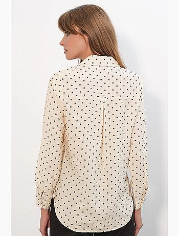 Chemise oversize tissée à pois bdart