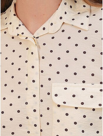 Chemise oversize tissée à pois bdart