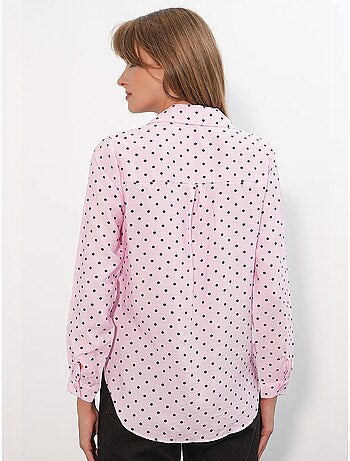 Chemise oversize tissée à pois bdart
