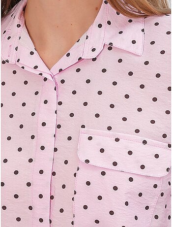Chemise oversize tissée à pois bdart