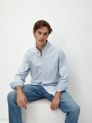 Chemise Oxford à manches longues