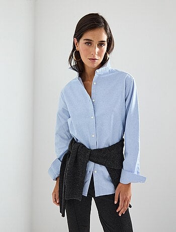 Chemise Oxford à manches longues, MO Fashion