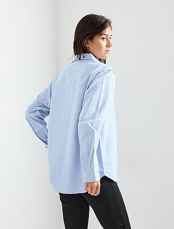 Chemise Oxford à manches longues, MO Fashion