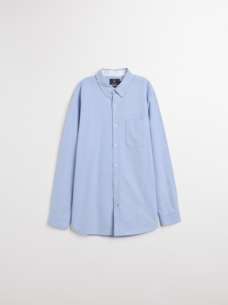 Chemise Oxford à manches longues pour homme MO Fashion Bleu - Kiabi