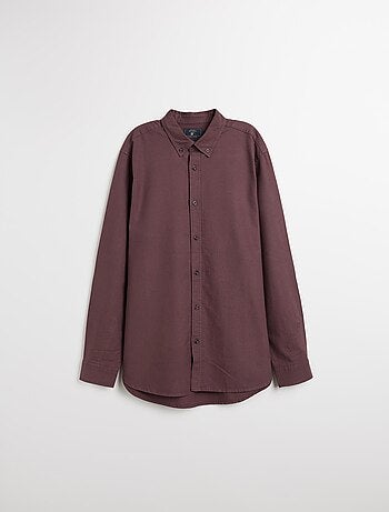Chemise Oxford à manches longues pour homme MO Fashion