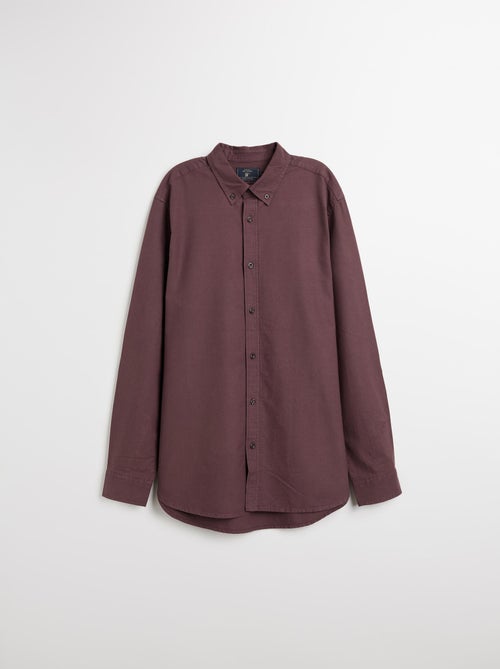 Chemise Oxford à manches longues pour homme MO Fashion - Kiabi