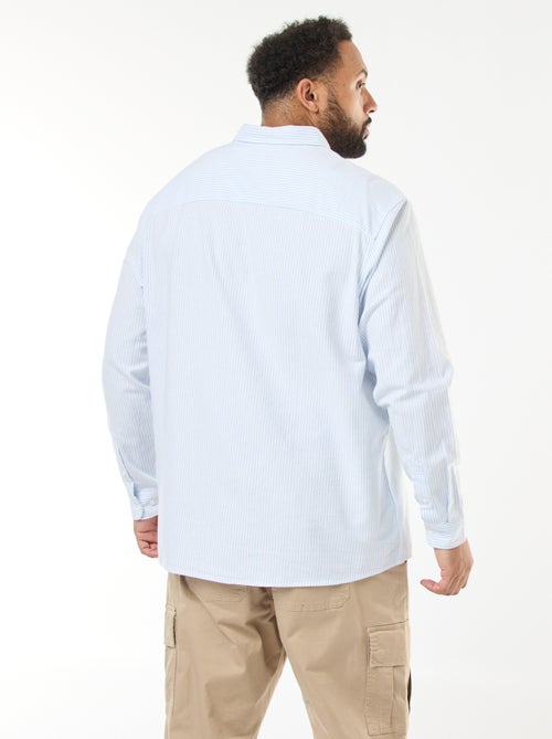 Chemise oxford à motif rayé - Kiabi