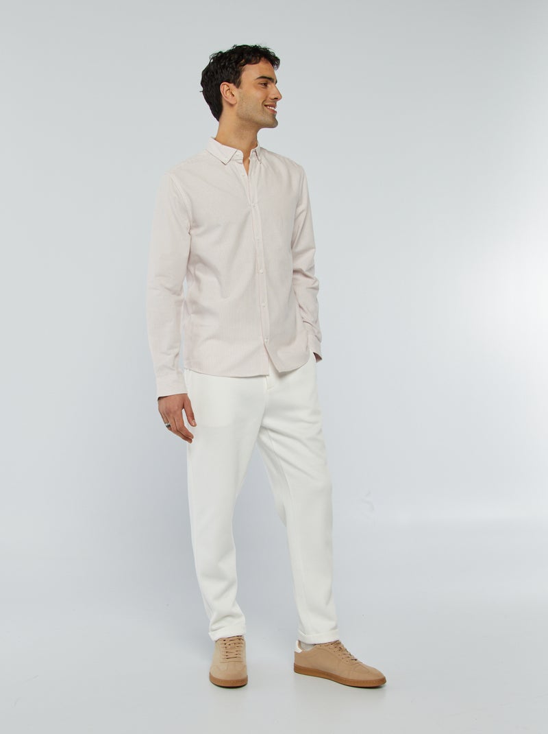 Chemise Oxford à motif ROSE - Kiabi