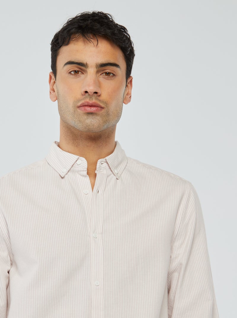 Chemise Oxford à motif ROSE - Kiabi