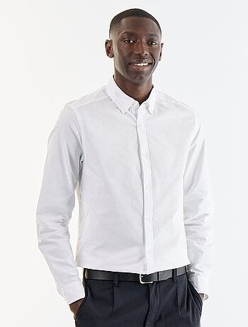 Chemise oxford à ouverture boutonnée