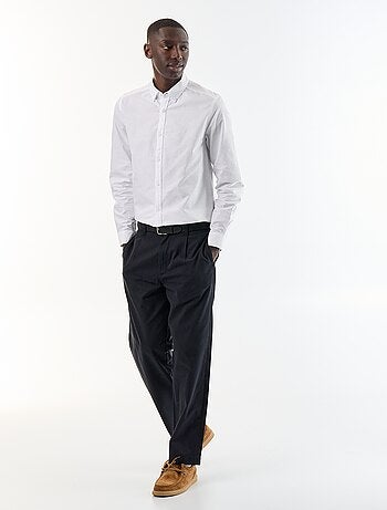 Chemise oxford à ouverture boutonnée