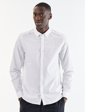 Chemise oxford à ouverture boutonnée