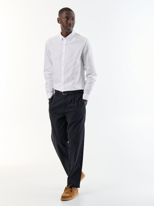 Chemise oxford à ouverture boutonnée - Kiabi Chemise oxford à ouverture boutonnée - Kiabi