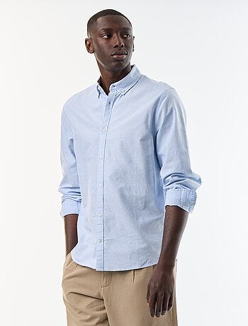 Chemise oxford à ouverture boutonnée