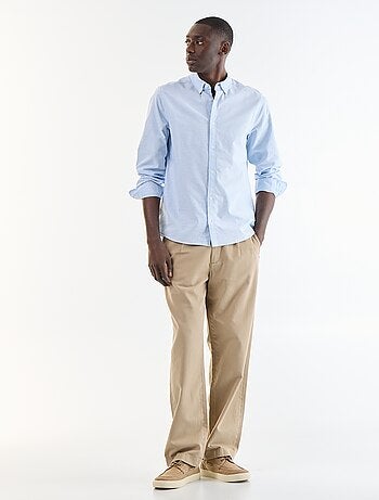 Chemise oxford à ouverture boutonnée