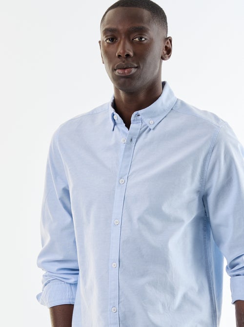Chemise oxford à ouverture boutonnée - Kiabi Chemise oxford à ouverture boutonnée - Kiabi
