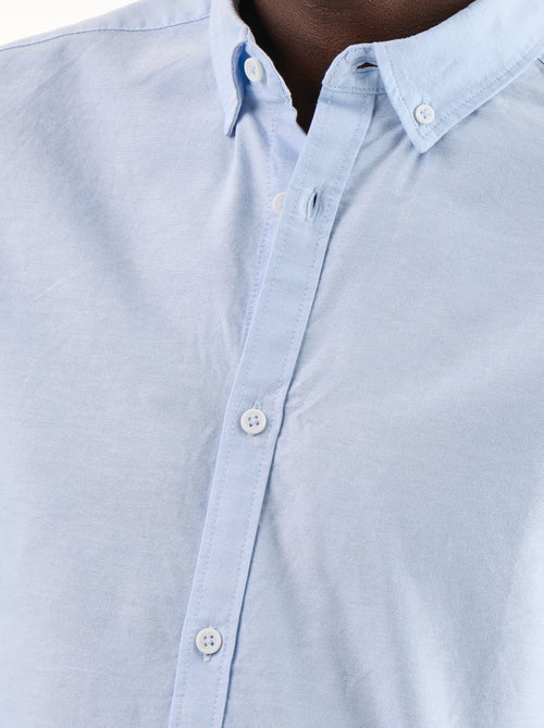 Chemise oxford à ouverture boutonnée - Kiabi Chemise oxford à ouverture boutonnée - Kiabi