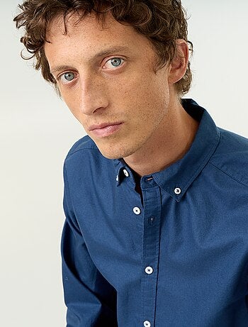 Chemise oxford à ouverture boutonnée