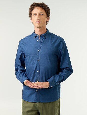 Chemise oxford à ouverture boutonnée