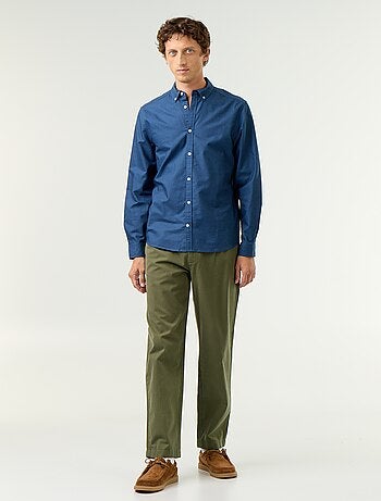 Chemise oxford à ouverture boutonnée