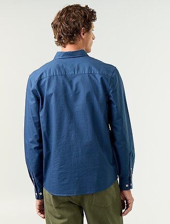 Chemise oxford à ouverture boutonnée
