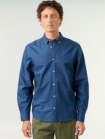 Chemise oxford à ouverture boutonnée
