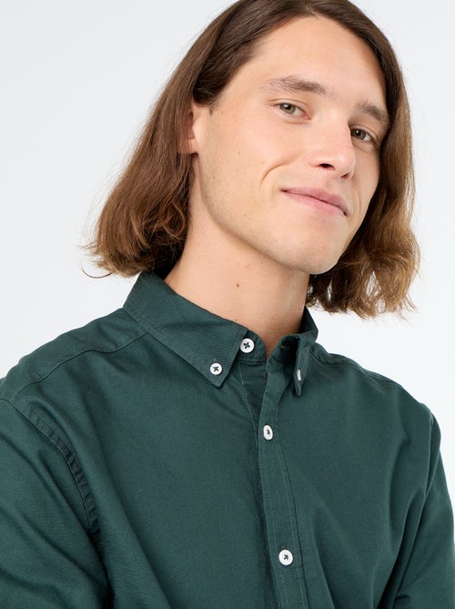 Chemise oxford à ouverture boutonnée - Kiabi Chemise oxford à ouverture boutonnée - Kiabi