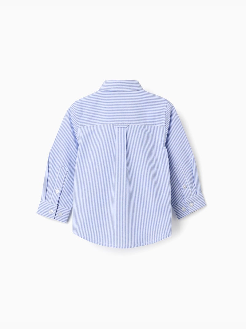 Chemise oxford à rayures Bleu clair - Kiabi
