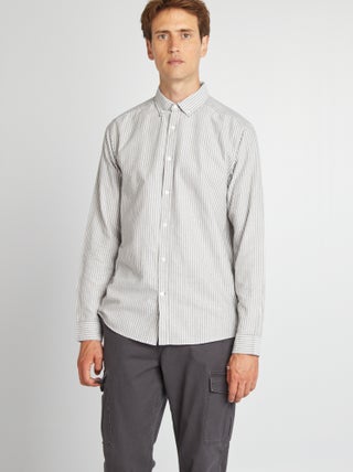 Chemise oxford à rayures