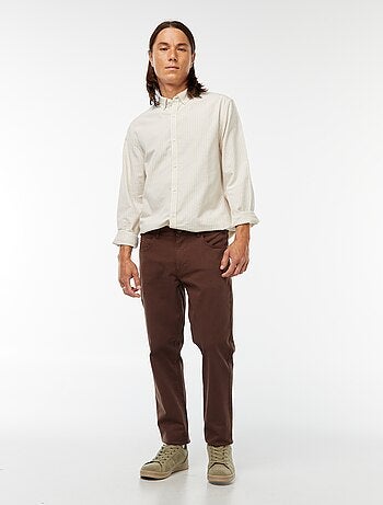 Chemise Oxford avec motif à rayures
