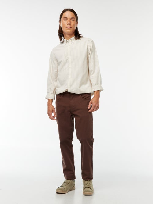 Chemise Oxford avec motif à rayures - Kiabi Chemise Oxford avec motif à rayures - Kiabi